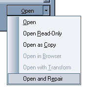 Open and repair
