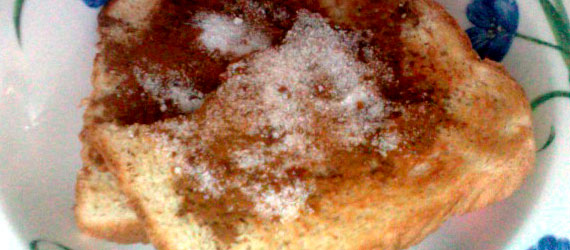 Apple Butter Sugar Cinnamon Toast