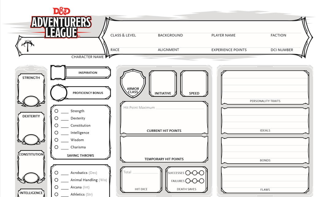 Dungeons & Dragons Character Sheet • Edel Alon